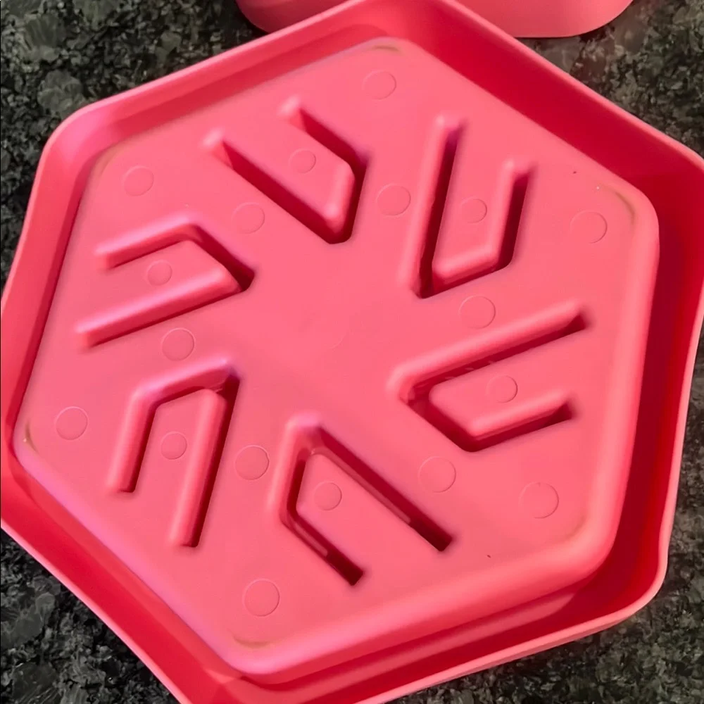Pink slow feeders for dogs